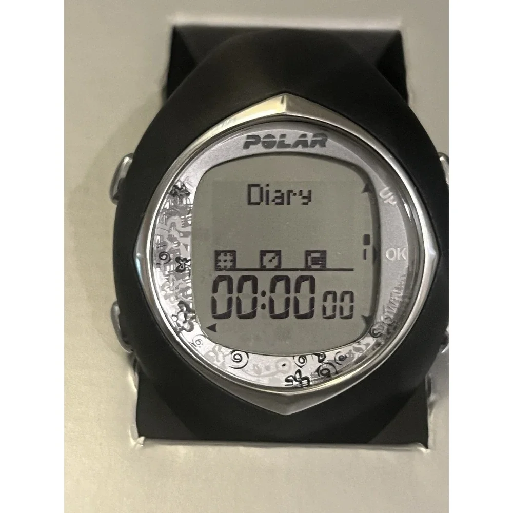 Polar F6 Heart Rate Monitor Watch Decorative Bezel T31 Strap Manual Box